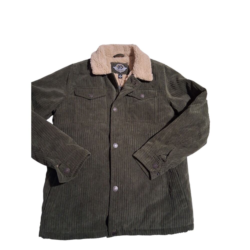 Urban Republic Boys' size XL 18/20 Sherpa Lined Corduroy Western Jacket Mens S